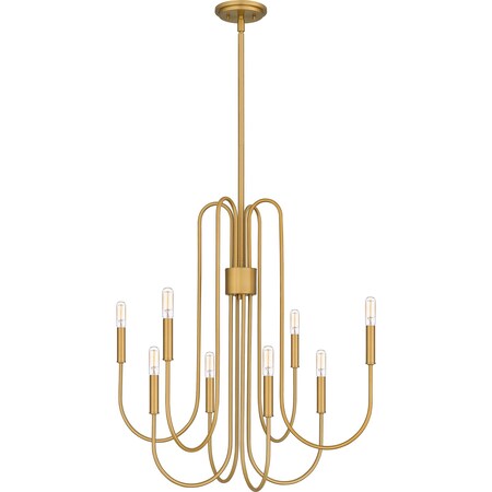 Quoizel Cabry Chandelier 8 Lights Brushed Weathered Br CBR5028BWS